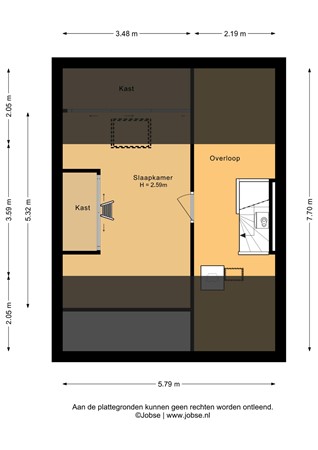 Floorplan - Jan Zwartplantsoen 6, 3752 VG Bunschoten-Spakenburg